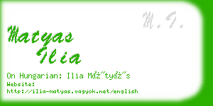 matyas ilia business card